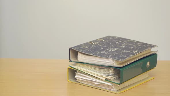 Plastic Folders With Documents alt