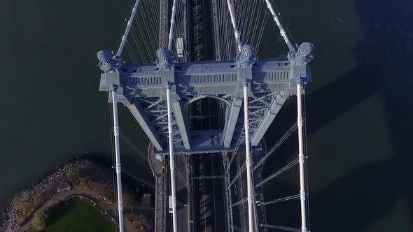 Manhattan Bridge Aerial. New York alt