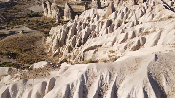 Cappadocia Landscape Aerial View. Turkey. Goreme National Park