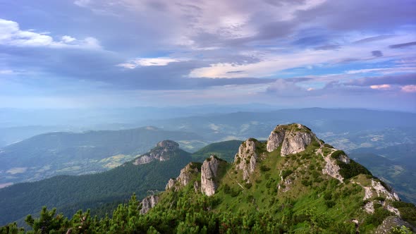 Limestone Dolomite Rock with Grass