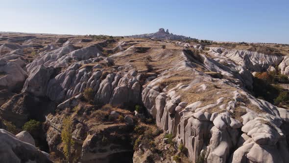 Goreme National Park Near Nevsehir Town. Turkey. Aerial View