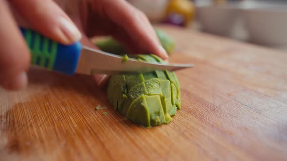 Unrecognizable Woman Preparing Vegetable Salad Sustainable Lifestyle