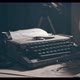 Light Revealing Typewriter. 1950s Scene Setup. Film or Movie Opening Shot - VideoHive Item for Sale