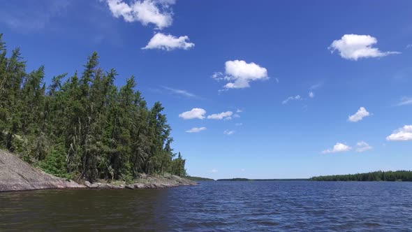 Panoramic view of a lake