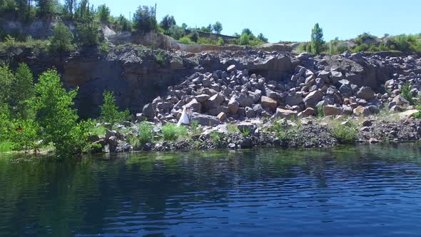 Young Couple Resting on the River