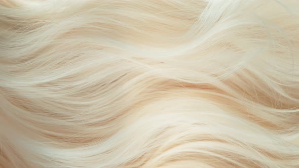 Super Slow Motion Shot of Waving Light Blonde Hair at 1000 Fps