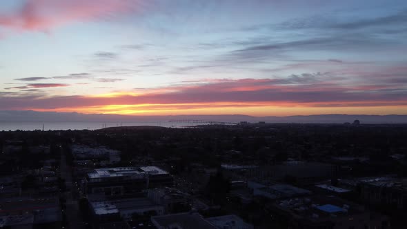 Sunrise in San Mateo California