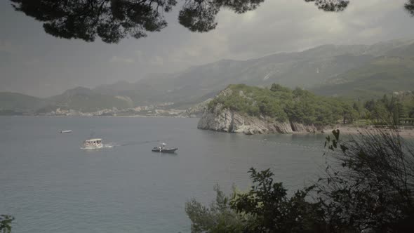 Mountains and the Sea. Coastal Landscape. Montenegro