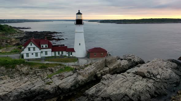 A Drone Video of Portland Lighthouse