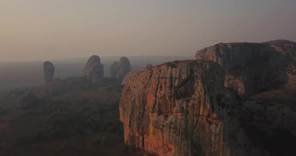 Black rocks at Pungo Andongo National Park, Angola, Africa