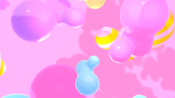 Floating Colorful Blobs