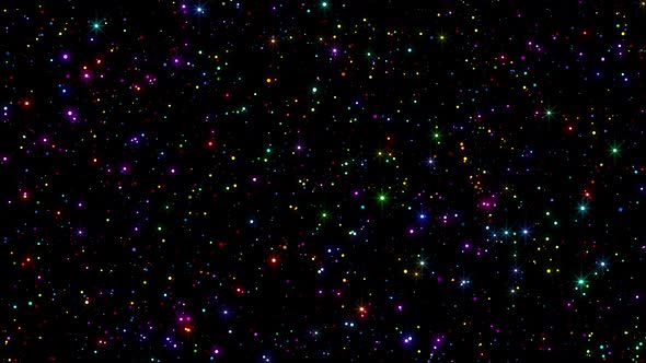 Colorful Glittering Dots Overlay 4K alt