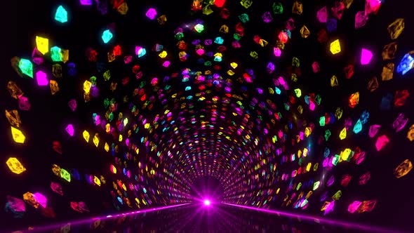 Colorful Diamond Tunnel