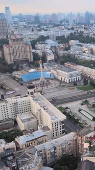 Kyiv Ukraine Aerial View of the City