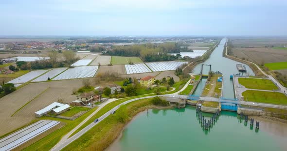 An Artificial Water Canal for the Passage of Cargo Ships