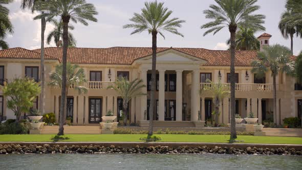 Phillip Frost Miami Mansion On Star Island 4k Motion Video