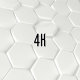 White Abstract  Hexagonal Grid - VideoHive Item for Sale