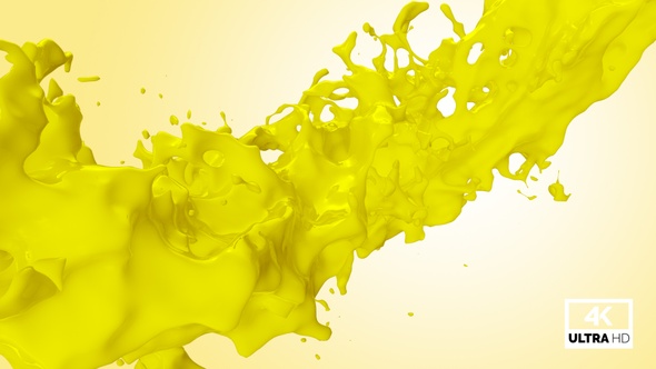 Twisted Yellow Paint Splash V8 alt