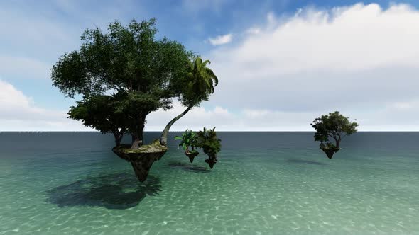 Exotic floating islands