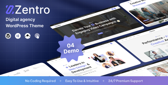 Zentro - Digital Agency WordPress