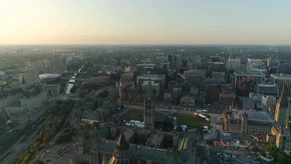 Aerial shot of Ottawa