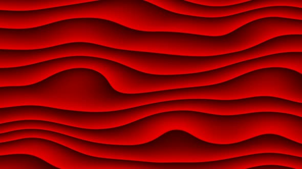 Red Smooth Liquid Waves