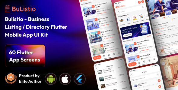 Bulistio - Multivendor Business Listings / Directory Flutter UI KitImage