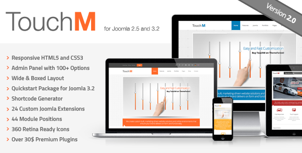 TouchM Responsive Multi-purpose Joomla Template