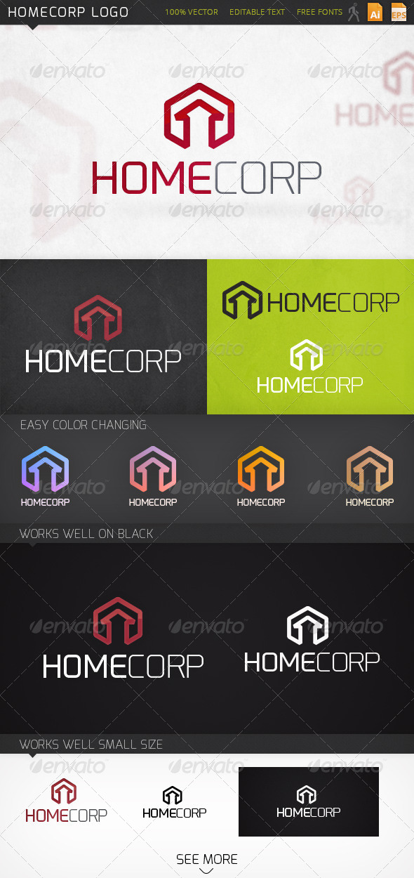 Homecorp House Logo Template