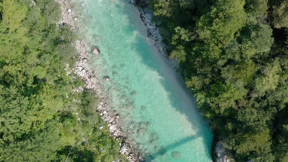 Soca River, Triglav National Park, near Trenta, Soca Valley, Slovenia