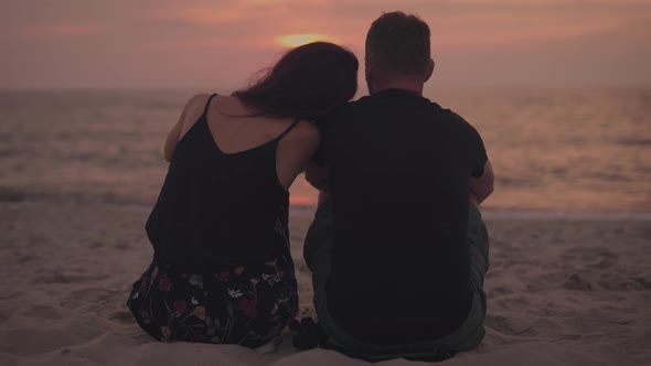 Romantic Couple at Sunset