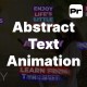 Abstract Text Animation \ MOGRt - VideoHive Item for Sale