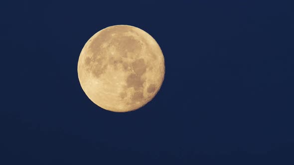 Full Moon at Night Sky