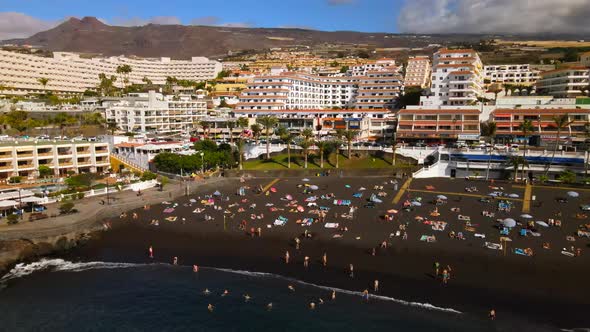 Playa de la Arena in Tenerife, Spain
