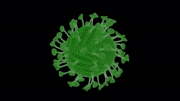 rotating virus cell
