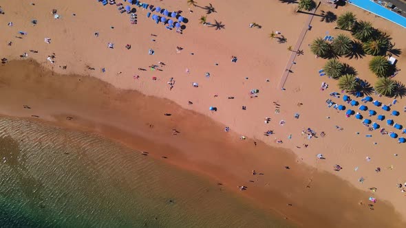 Playa de las Teresitas in Tenerife, Spain