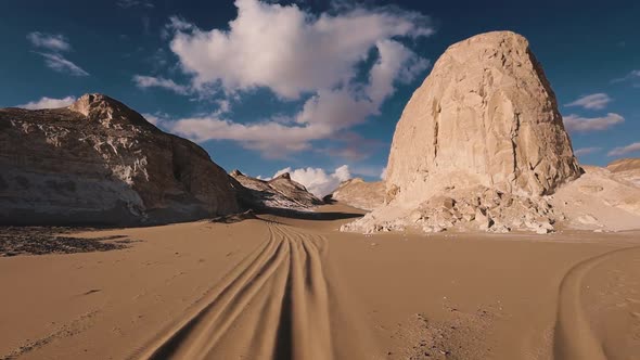 Landscapes Of The White Desert In Bahariya