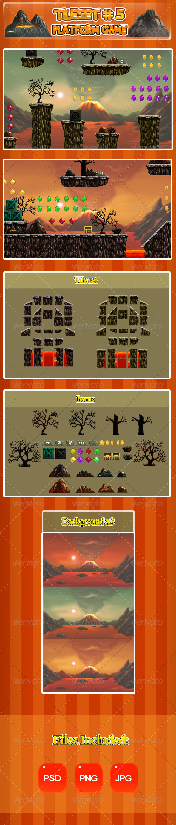 2D Platformer Game Assets from GraphicRiver