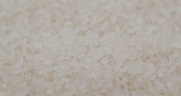 Stack of White Rice Close Up