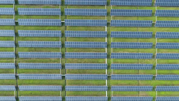 Aerial View of Solar Energy Panels Solar Panels Solar Power Plants alt