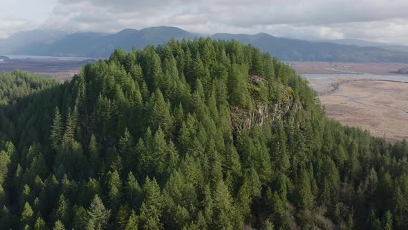 Aerial Footage of Minnekhada Regional Park in 4k, British Columbia, Canada