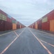 Infinite Rows of Cargo Shipping Containers Under Overcast Sky - VideoHive Item for Sale