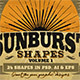 Sunbursts Shapes Vol.1 - GraphicRiver Item for Sale