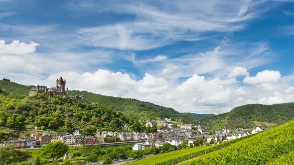Cochem And Moselle Valley Timelapse, Germany in 4K