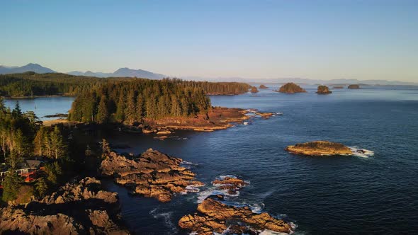 Ocean Lighthouse Rocks Trees