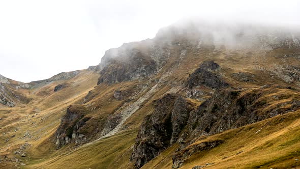 Bad Weather In Mountains, Timelapse