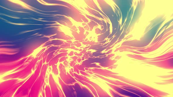 Abstract Fractal Fire Flow 4K