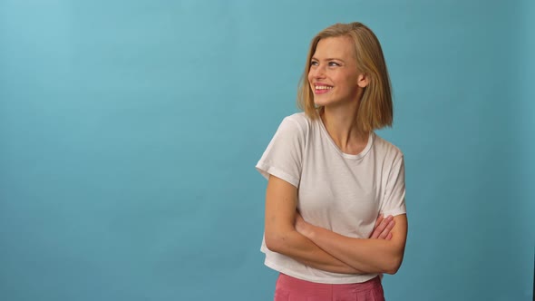 Blue Eyed Model Smiling