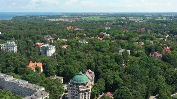 Svetlogorsk City with Park and Tikhoe Lake