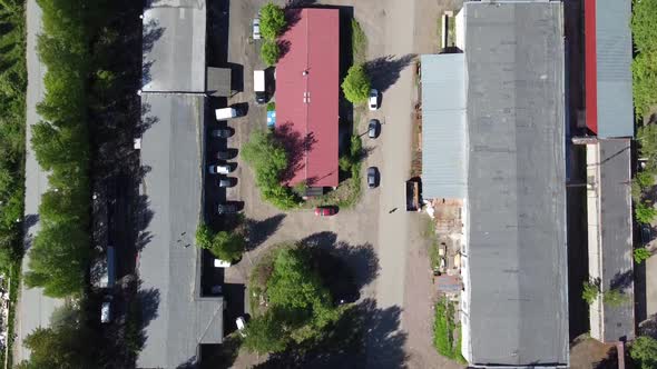 Flying a Quadcopter Over an Industrial Area